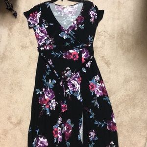Maxi Floral Wrap Dress size large
